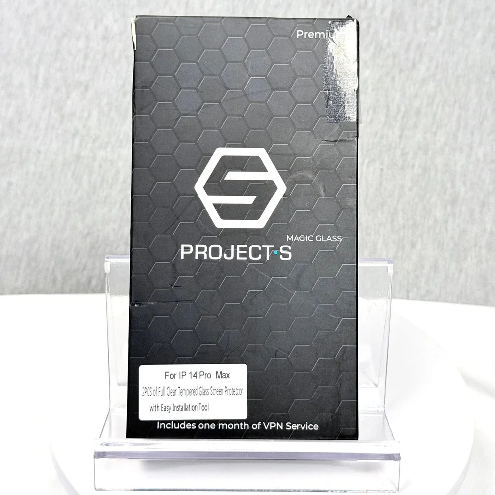 Project-S Magic Glass iPhone 14 Pro Max Screen Protector 2-Pack Clear Tempered